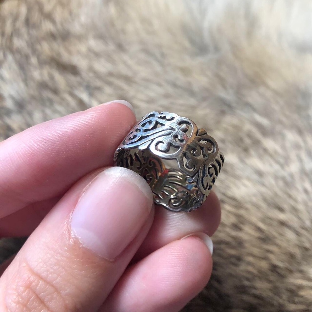 Sterling Silver Scroll Ring - image 3
